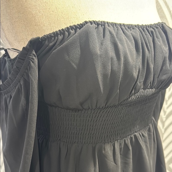 NWOT Princess Polly Black Babydoll Dress with Long Sleeves for Cocktail - Picture 11 of 12